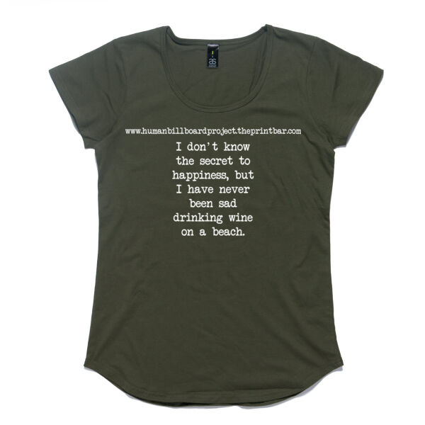 I don't know the secret to happiness, but I have never been sad drinking wine on a beach. Thumbnail