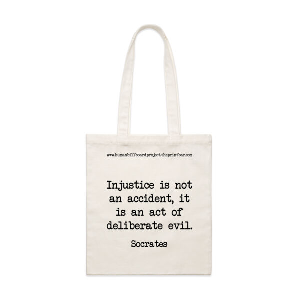 Injustice is not an accident, it is an act of deliberate evil. Socrates Thumbnail