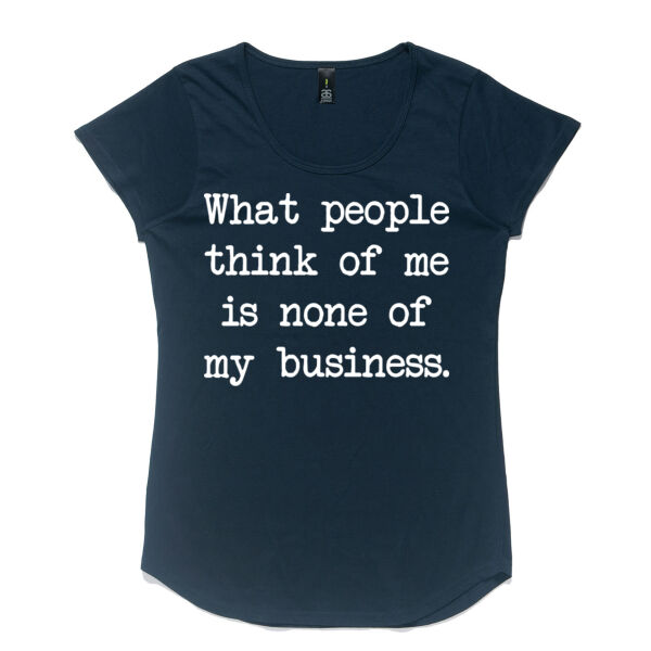 What people think of me is none of my business. Thumbnail