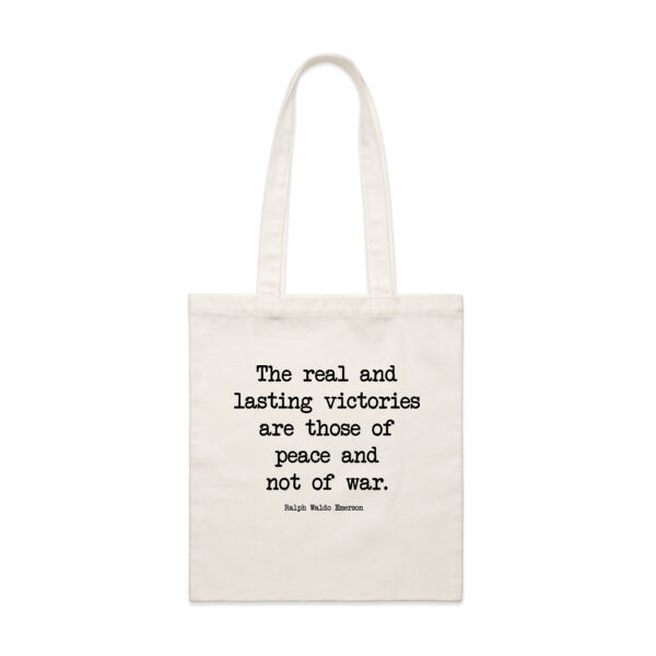 The real and lasting victories are those of peace and not of war. - Ralph Waldo Emerson Thumbnail