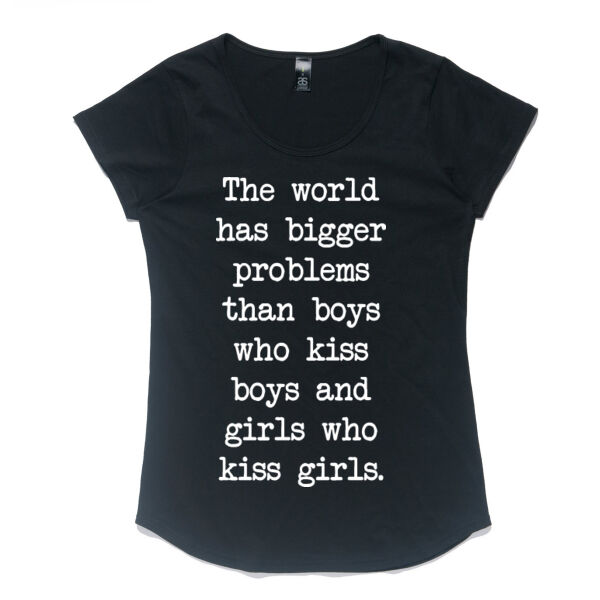 The world has bigger problems than boys who kiss boys and girls who kiss girls. Thumbnail