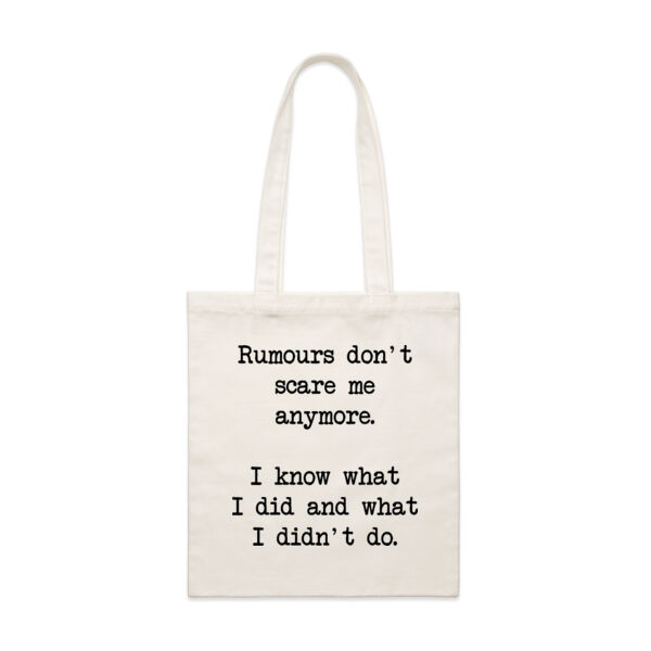 Rumours don't scare me anymore.  I know what I did and what I didn't do. Thumbnail