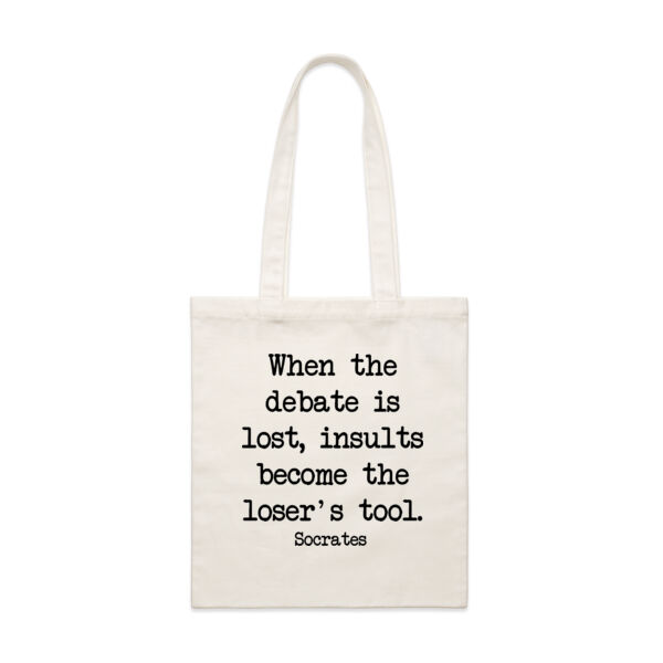 When the debate is lost, insults become the loser's tool. Socrates Thumbnail