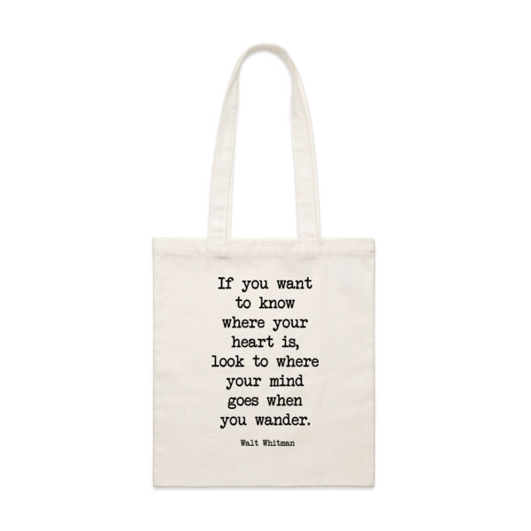 If you want to know where your heart is, look to where your mind goes when you wander. Walt Whitman Thumbnail