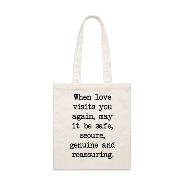 When love visits you again, may it be safe, secure, genuine and reassuring. Thumbnail