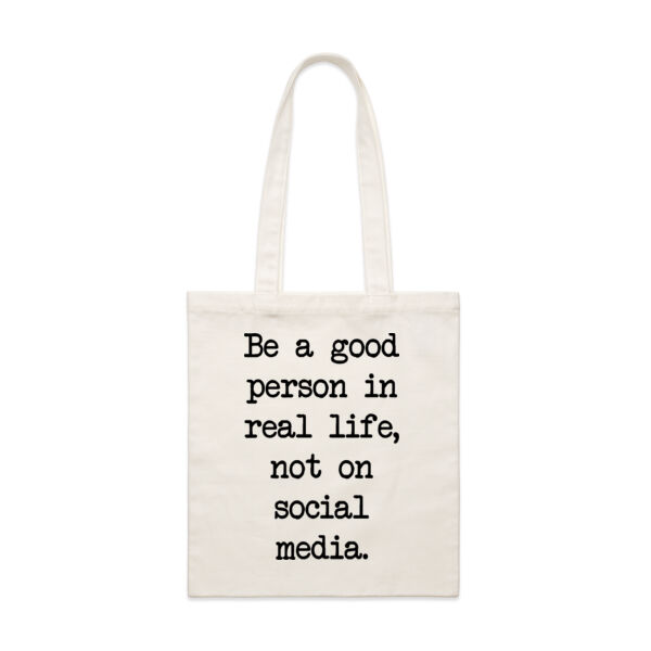 Be a good person in real life, not on social media. Thumbnail