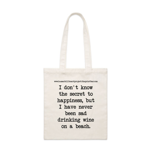 I don't know the secret to happiness, but I have never been sad drinking wine on a beach. Thumbnail